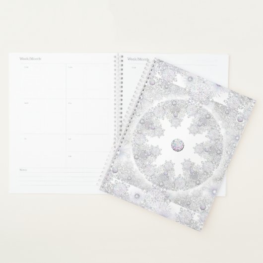 Witte sneeuwvlok planner (Display)