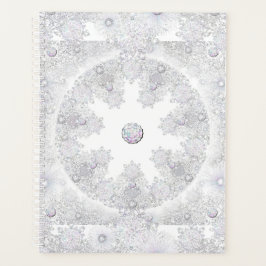 Witte sneeuwvlok planner