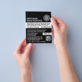 Witte Sneeuwvlok, Sneeuwverwijderingsbedrijf Adver Flyer (Hand)