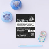 Witte Sneeuwvlok, Sneeuwverwijderingsbedrijf Adver Flyer (Enkel)