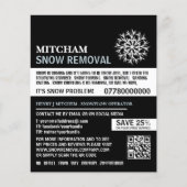 Witte Sneeuwvlok, Sneeuwverwijderingsbedrijf Adver Flyer (Voorkant)