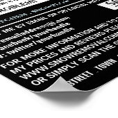 Witte Sneeuwvlok, Sneeuwverwijderingsbedrijf Adver Poster (Hoek)