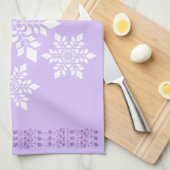 Witte Sneeuwvlok Theedoek (Quarter Fold)