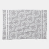 Witte sneeuwvlok theedoek (Horizontaal)