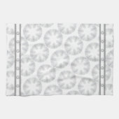 Witte sneeuwvlok theedoek (Horizontaal)