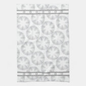 Witte sneeuwvlok theedoek (Verticaal)