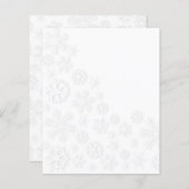 Witte sneeuwvlokken (Voorkant / Achterkant)