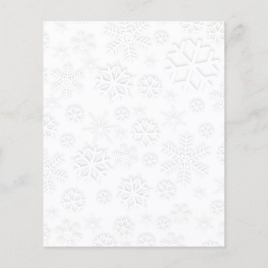 Witte sneeuwvlokken (Achterkant)