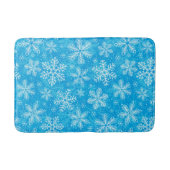 Witte sneeuwvlokken badmat (Voorkant)