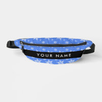 Witte sneeuwvlokken, Blauw, Je naam, Personaliseer