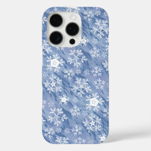 Witte sneeuwvlokken iPhone 16 pro hoesje