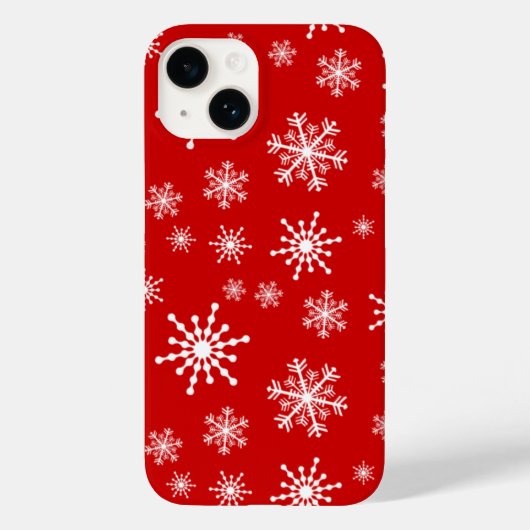 Witte Sneeuwvlokken Case-Mate iPhone Case (Achterkant)