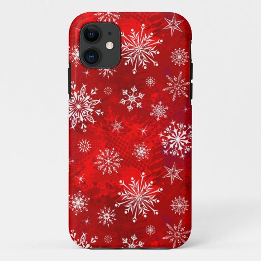 Witte sneeuwvlokken Case-Mate iPhone case (Achterkant)