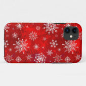 Witte sneeuwvlokken Case-Mate iPhone case (Achterkant (horizontaal))