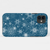 Witte sneeuwvlokken Case-Mate iPhone case (Achterkant (horizontaal))