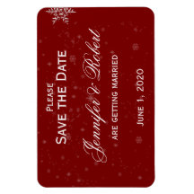 Witte Sneeuwvlokken Cranberry Bruiloft Save the Da