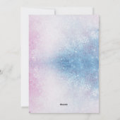 Witte sneeuwvlokken Elegant vrolijk en helder Feestdagenkaart (Achterkant)