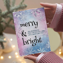 Witte sneeuwvlokken Elegant vrolijk en helder Feestdagenkaart