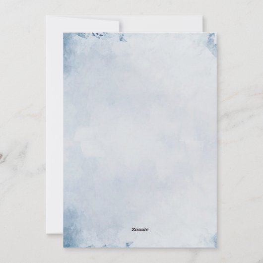 Witte sneeuwvlokken Elegant vrolijk en helder Feestdagenkaart (Achterkant)