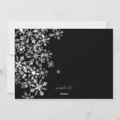 Witte Sneeuwvlokken Foto Vakantie Kaart (Achterkant)