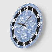 Witte sneeuwvlokken grote klok (Hoek)