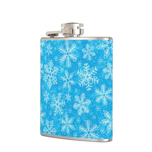 Witte sneeuwvlokken heupfles (Links)