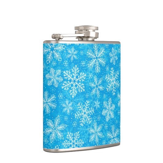 Witte sneeuwvlokken heupfles (Rechts)