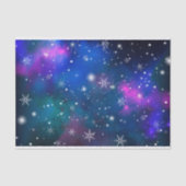 Witte sneeuwvlokken in een Winter Wonderland Sky G Tissuepapier (Voorkant)