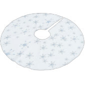 Witte sneeuwvlokken kerstboom rok (Gekanteld)