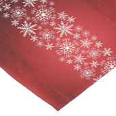 Witte sneeuwvlokken, kerstboomtafelkleed korte tafelloper (Hoek)