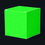 Witte sneeuwvlokken kleine kleine stippen neon gro bedankdoosjes<br><div class="desc">Witte sneeuwvlokken kleine kleine stippen neon groen cadeau Favor Doos 
Geweldig voor Kerstmis,  Vakantie en Verjaardag cadeaus</div>