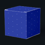 Witte sneeuwvlokken kleine stippen kobalt blauw bedankdoosjes<br><div class="desc">Witte sneeuw sneeuwvlokken kleine kleine stippen kobalt blauw cadeau Favor Box Geweldig voor Kerstmis,  Vakantie en Verjaardagscadeaus</div>