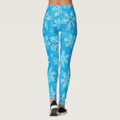 Witte sneeuwvlokken leggings (Achterkant)