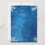 Witte Sneeuwvlokken Lelijke Trui Kerstfeest Kaart (Achterkant)