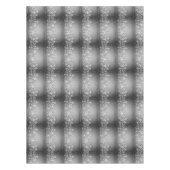 Witte sneeuwvlokken op grijs kerstcadeau tafelkleed (Voorkant)