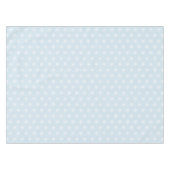 Witte sneeuwvlokken op het blauwe borstballetje. tafelkleed (Voorkant (Horizontaal))