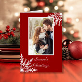 Witte sneeuwvlokken op Red Season's Groeten