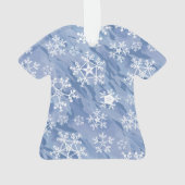 Witte sneeuwvlokken ornament (achterkant)