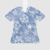 Witte sneeuwvlokken ornament (voorkant)