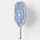 Witte sneeuwvlokken pickleball paddle (Links)