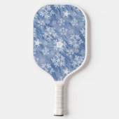 Witte sneeuwvlokken pickleball paddle (Achterkant)