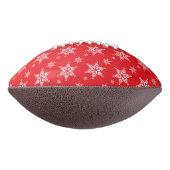 Witte sneeuwvlokken, rood, Jouw naam, personaliser American Football (Gedraaid 90)