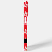Witte sneeuwvlokken, rood, Jouw naam, personaliser Case-Mate iPhone Case (Achterkant / Rechts)