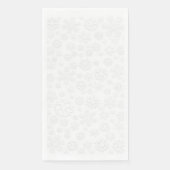 Witte sneeuwvlokken servet (Voorkant)