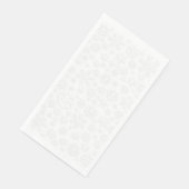 Witte sneeuwvlokken servet (Hoek)