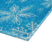 Witte sneeuwvlokken snijplank (Hoek)