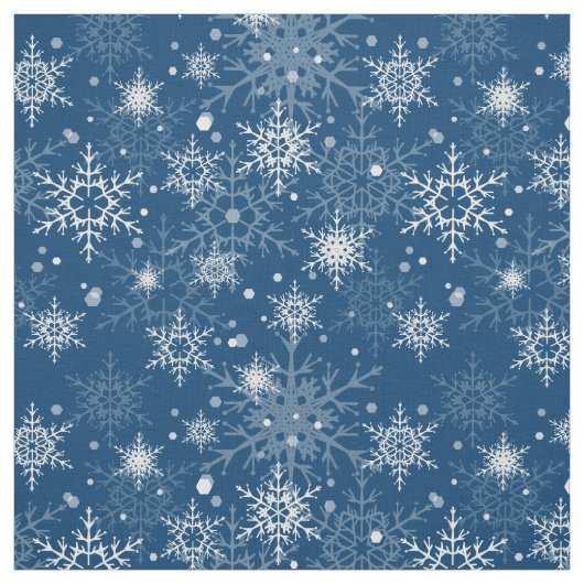 Witte sneeuwvlokken stof (Swatch)