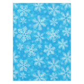 Witte sneeuwvlokken tafelkleed (Voorkant)
