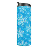 Witte sneeuwvlokken thermosbeker (Geroteerd rechts)