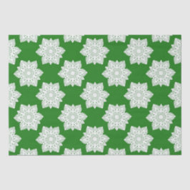 Witte sneeuwvlokken tissuepapier